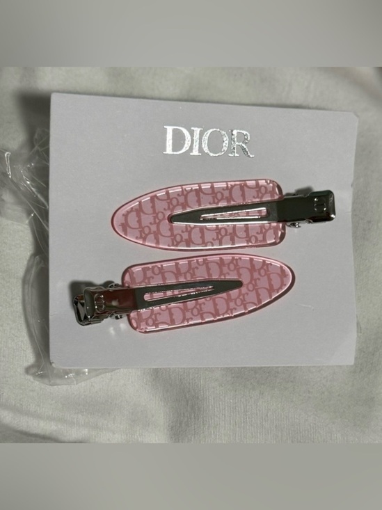 Dior Beauty Silver and Pink Hair Clips!